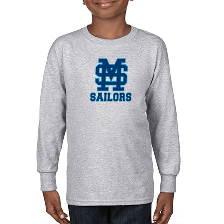 Mona Shores Youth Heavy Cotton™ Youth Long Sleeve T-Shirt - Image 14