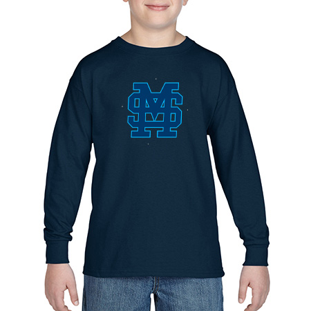 Mona Shores Youth Heavy Cotton™ Youth Long Sleeve T-Shirt - Image 17