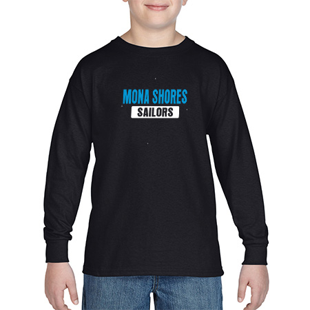 Mona Shores Youth Heavy Cotton™ Youth Long Sleeve T-Shirt - Image 10