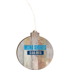 Mona Shores   Light 4.18 X 3.86 Faux Wood Ornament