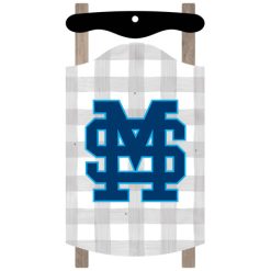 Alternative view of Mona Shores   Sled Ornament