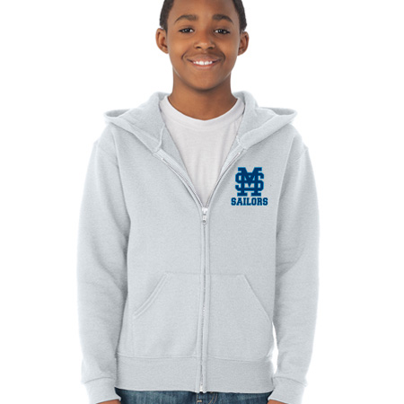 Mona Shores Youth Youth Full Zip Hoodie - Image 15