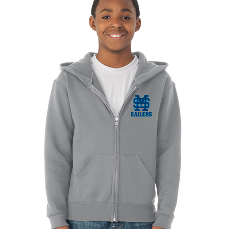 Mona Shores Youth Youth Full Zip Hoodie - Image 12
