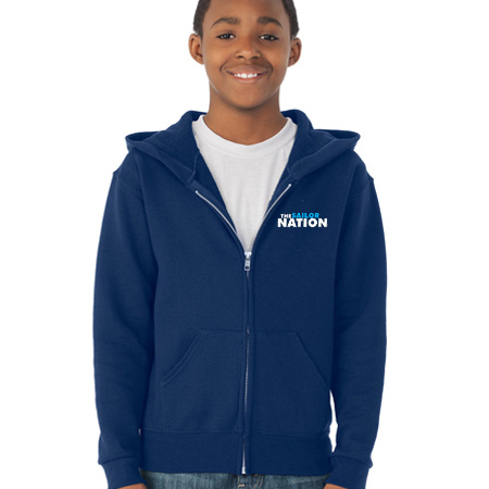 Mona Shores Youth Youth Full Zip Hoodie - Image 2
