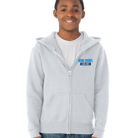 Mona Shores Youth Youth Full Zip Hoodie - Image 13