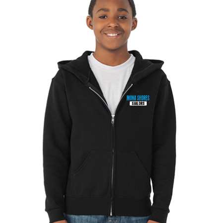 Mona Shores Youth Youth Full Zip Hoodie - Image 20
