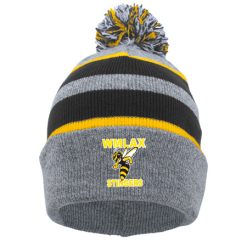 WMLAX KNIT FOLD OVER POM-POM BEANIE
