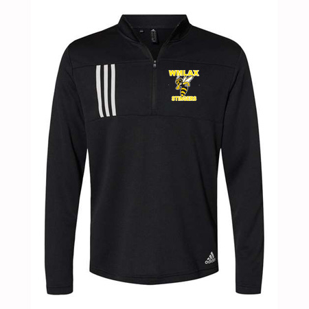 WMLAX Adult Adidas 3-Stripes Double Knit Quarter-Zip Pullover - Image 6
