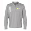 WMLAX Adult Adidas 3-Stripes Double Knit Quarter-Zip Pullover