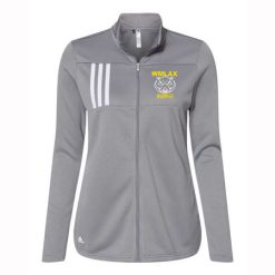 Alternative view of WMLAX Ladies Adidas 3-Stripes Double Knit Full Zip Pullover