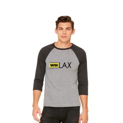 Alternative view of WMLAX Unisex 3/4 Sleeve Baseball Tee