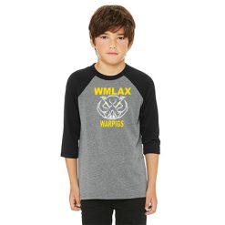 WMLAX Youth Youth 3/4 Sleeve Baseball Tee