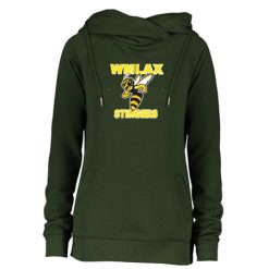 Alternative view of WMLAX Ladies Classic Fleece Funnel Neck Pullover Hood
