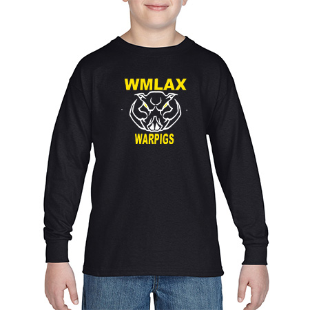 WMLAX Youth Heavy Cotton™ Youth Long Sleeve T-Shirt - Image 4