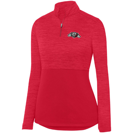 Wolf Pack Hockey Ladies Shadow Tonal Heather ¼ Zip Pullover - Image 2