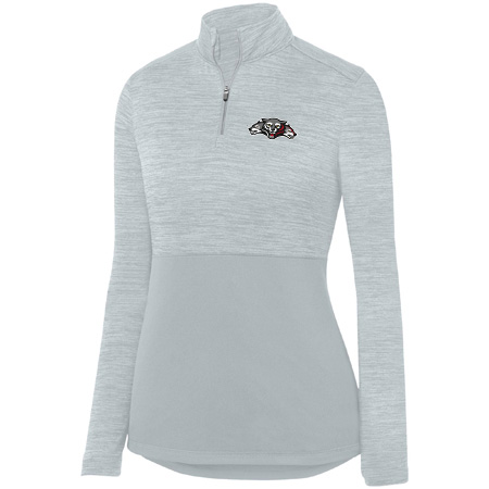 Wolf Pack Hockey Ladies Shadow Tonal Heather ¼ Zip Pullover - Image 7