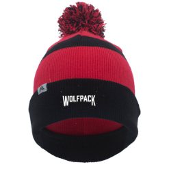Wolf Pack Hockey KNIT FOLD OVER POM-POM BEANIE