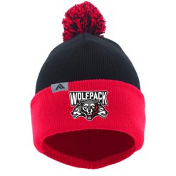 Alternative view of Wolf Pack Hockey KNIT FOLD OVER POM-POM BEANIE