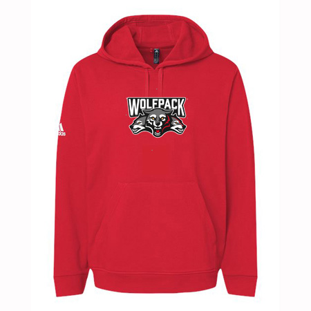 Wolf Pack Hockey Adidas Fleece Hoodie - Image 3