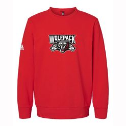 Alternative view of Wolf Pack Hockey Adidas Fleece Crewneck Sweatshirt