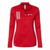 Wolf Pack Hockey Ladies Adidas 3-Stripes Double Knit Full Zip Pullover