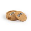 Wolf Pack Hockey Circular Cork Coaster Set of 4 with holder