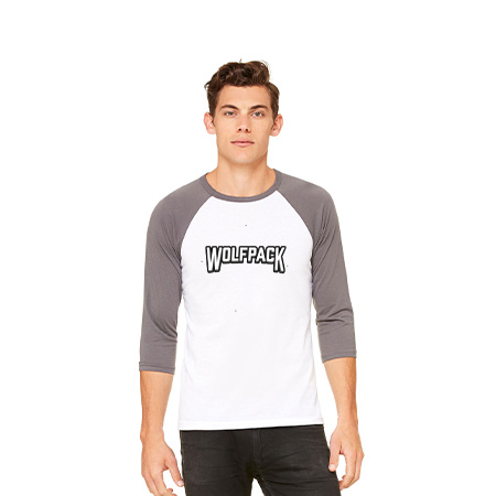 Wolf Pack Hockey Unisex 3/4 Sleeve Baseball Tee - Image 27