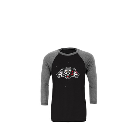 Wolf Pack Hockey Unisex 3/4 Sleeve Baseball Tee - Image 41