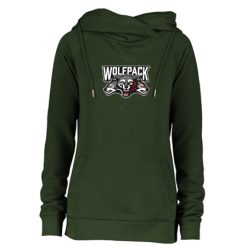 Wolf Pack Hockey Ladies Classic Fleece Funnel Neck Pullover Hood