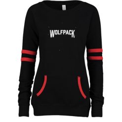 Alternative view of Wolf Pack Hockey Ladies Varsity Fleece Crew Neck Pullover
