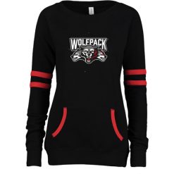 Wolf Pack Hockey Ladies Varsity Fleece Crew Neck Pullover