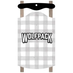 Alternative view of Wolf Pack Hockey Sled Ornament