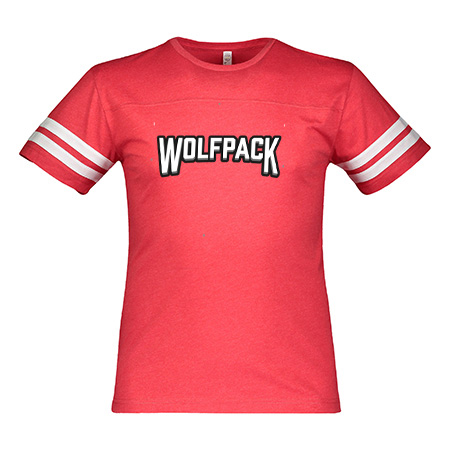 Wolf Pack Hockey Adult Men's Football Tee - Image 3