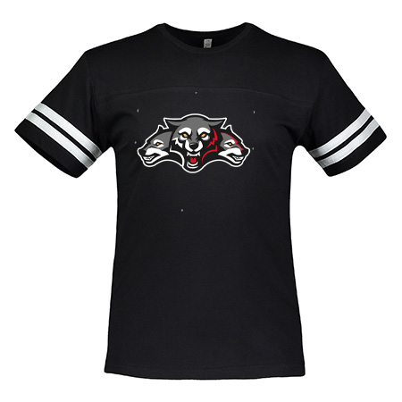 Wolf Pack Hockey Adult Men's Football Tee - Image 10