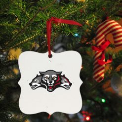 Wolf Pack Hockey Ornaments