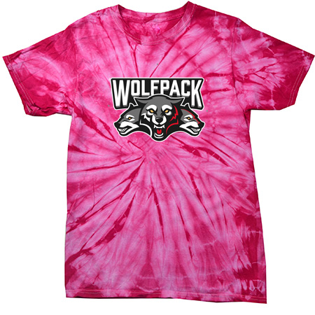 Wolf Pack Hockey Youth Youth Spider Tie Dye T-Shirt - Image 8