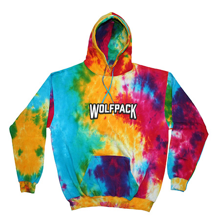 Wolf Pack Hockey Youth Youth Tie Dye Fleece Pullover - Image 22