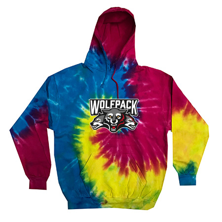 Wolf Pack Hockey Youth Youth Tie Dye Fleece Pullover - Image 6