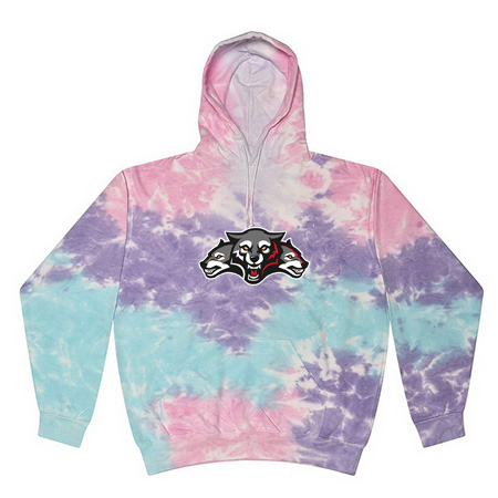 Wolf Pack Hockey Youth Youth Tie Dye Fleece Pullover - Image 5