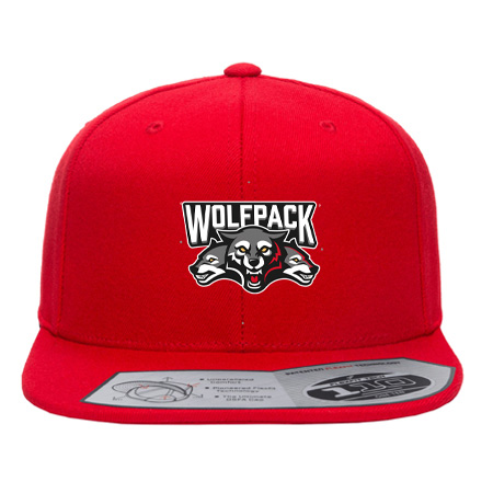 Wolf Pack Hockey Snap Back Flat Bill Trucker - Image 3