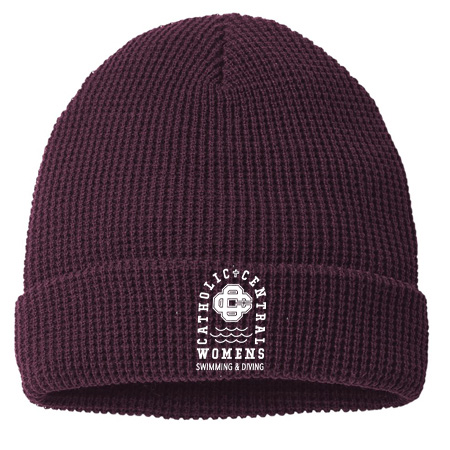 CC Women's Swim & Dive Waffle Cuff Beanie - Image 5