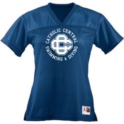 CC Women's Swim & Dive Ladies Junior Fit Replica Football Tee