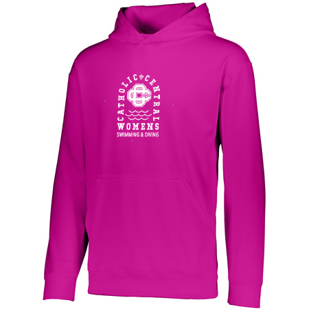 CC Women's Swim & Dive Adult Wicking Fleece Hoodie - Image 10