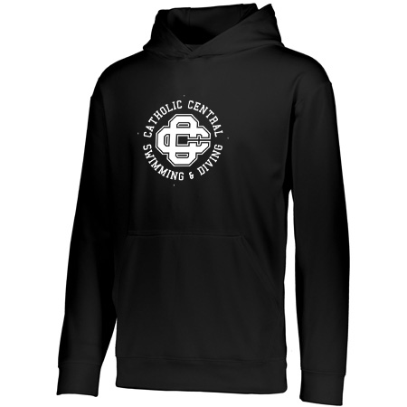 CC Women's Swim & Dive Adult Wicking Fleece Hoodie - Image 11