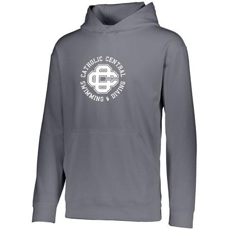 CC Women's Swim & Dive Adult Wicking Fleece Hoodie - Image 5