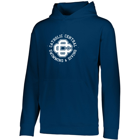 CC Women's Swim & Dive Adult Wicking Fleece Hoodie - Image 3