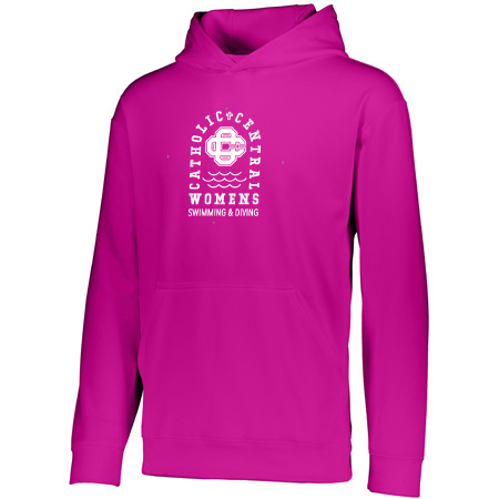 CC Women's Swim & Dive Youth YOUTH WICKING FLEECE HOODIE - Image 5