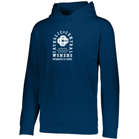 CC Women's Swim & Dive Youth YOUTH WICKING FLEECE HOODIE - Image 4