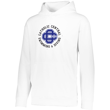 CC Women's Swim & Dive Youth YOUTH WICKING FLEECE HOODIE - Image 14