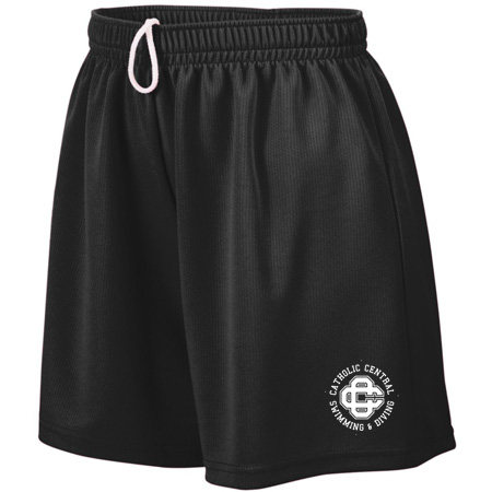 CC Women's Swim & Dive Ladies Ladies Wicking Mesh Shorts - Image 4